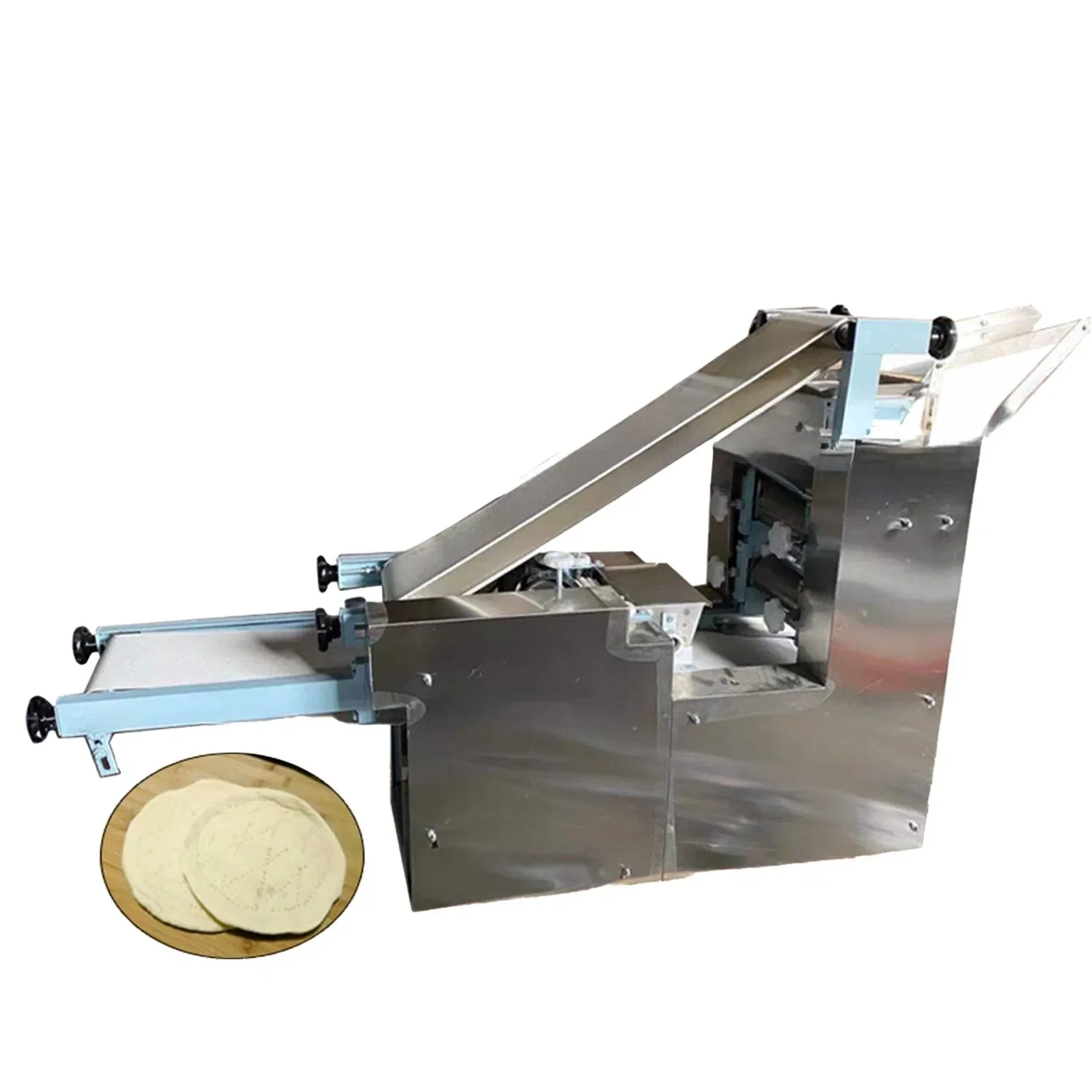 Machine à presser la pâte, feuille de pâte pour faire du pain plat rond et fin, diamètre 20cm 25cm,
