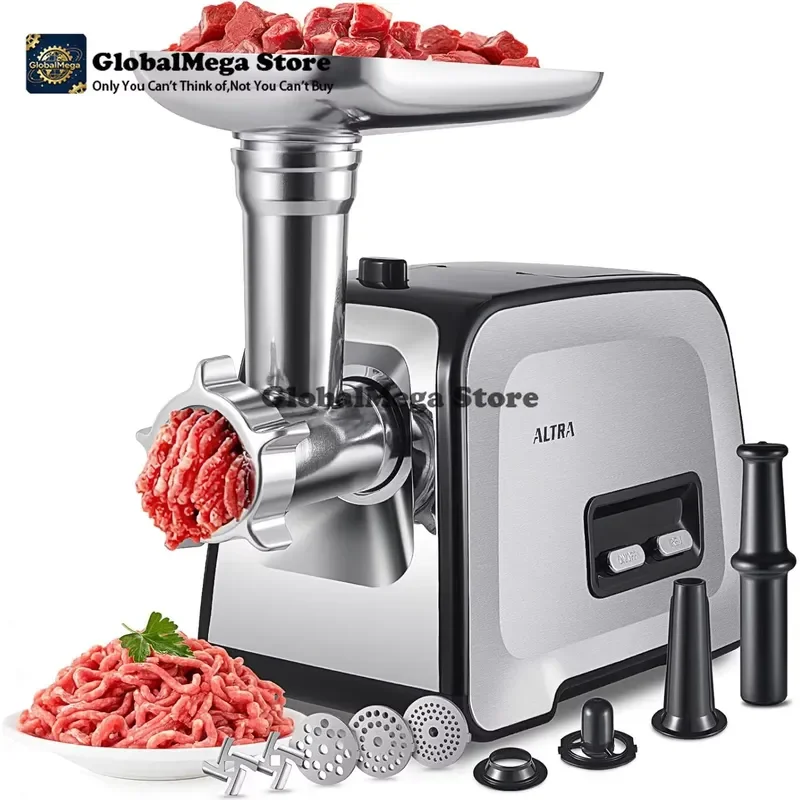 Nouveau Hachoir à Viande Électrique 2026 2800W, Poussoir à Saucisses Robuste avec Lames en Acier Ino