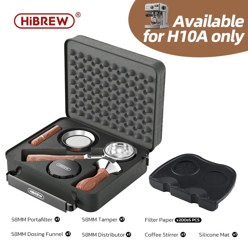 Hiinvasif-Porte-filtre en poudre de café sans fond, distributeur de Tmaper en acier inoxydable 304,