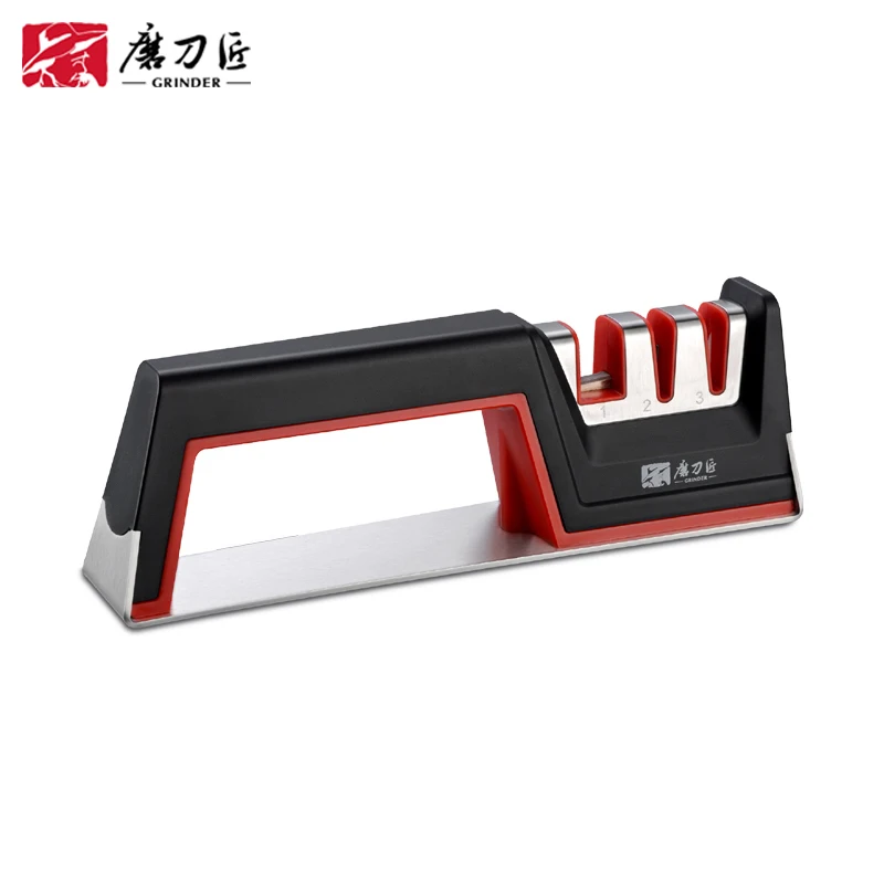 Système d'affûtage professionnel pour couteaux de cuisine GRINDER, en carbure et céramique, machine