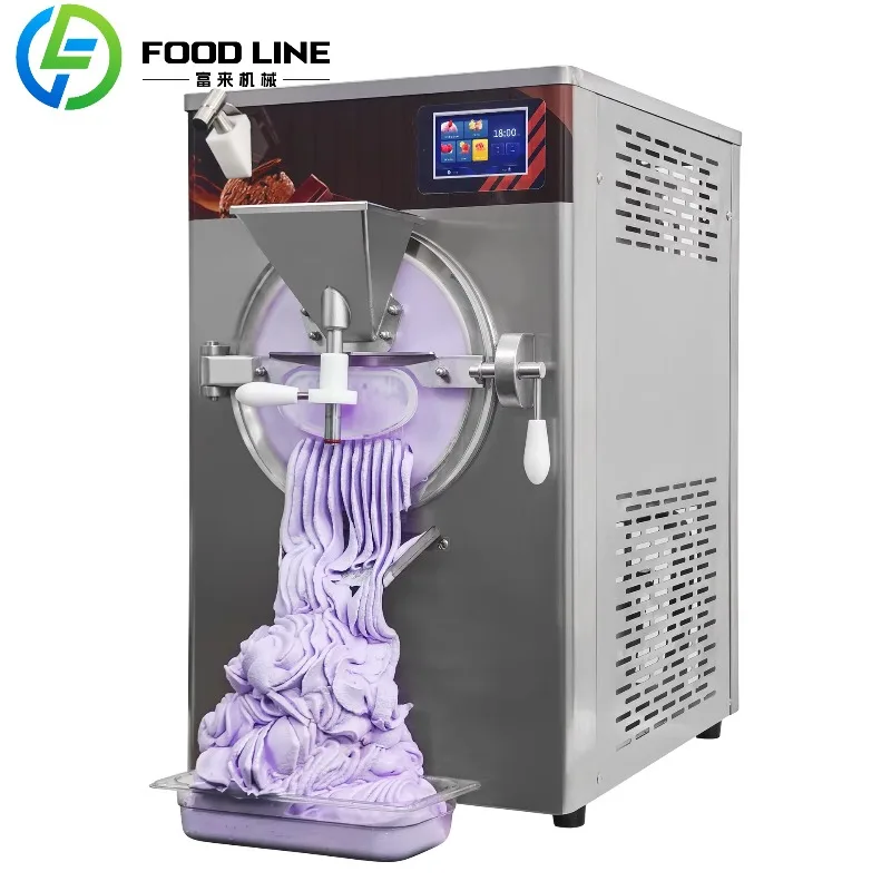 Machine à crème glacée italienne de bureau personnalisable 48L/H, Machine à crème glacée dure commer