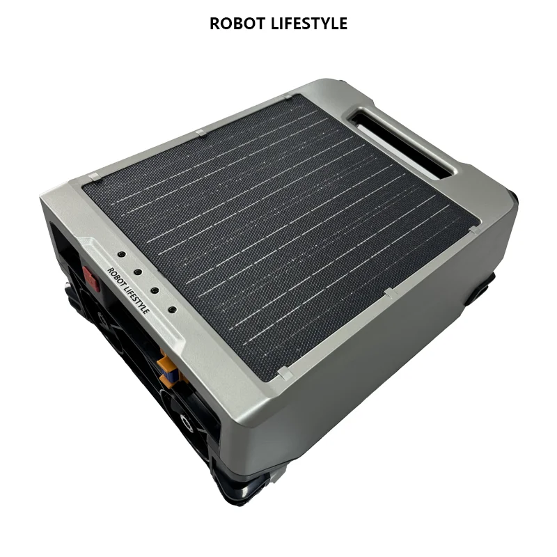 Robot Skimmer S002A, robot de piscine solaire sans fil avec batterie 5200mAh, autonomie de 20h, filt