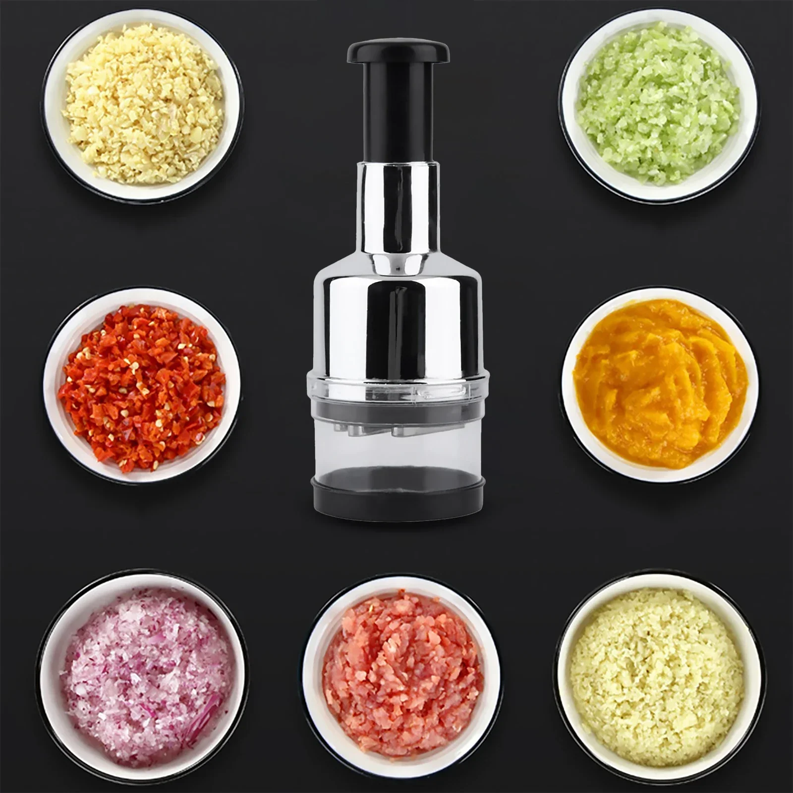 Hachoir alimentaire manuel, presse à gifle, hachoir pour oignons, ail, noix, efficace, artefact d'ép