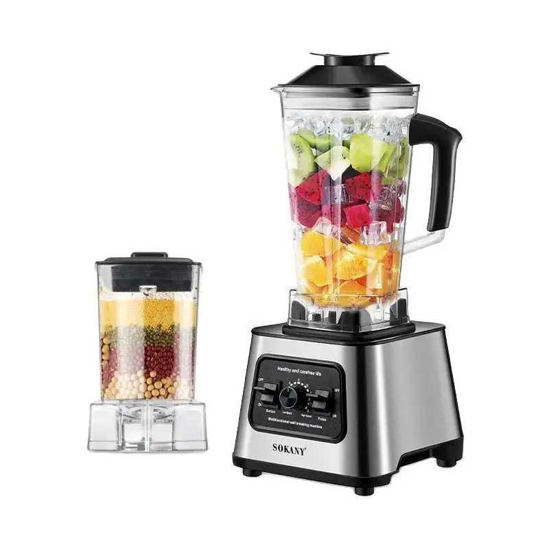 Mélangeur Commercial robuste 6000W, robot culinaire, mélangeur stationnaire, Smoothies à glace pour
