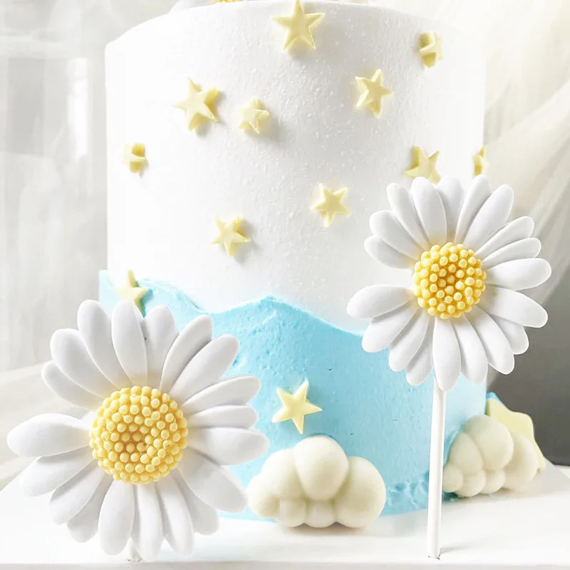 Moule 3D en forme de fleur de marguerite, en Silicone, fleur de soleil, aromathérapie, savon époxy,