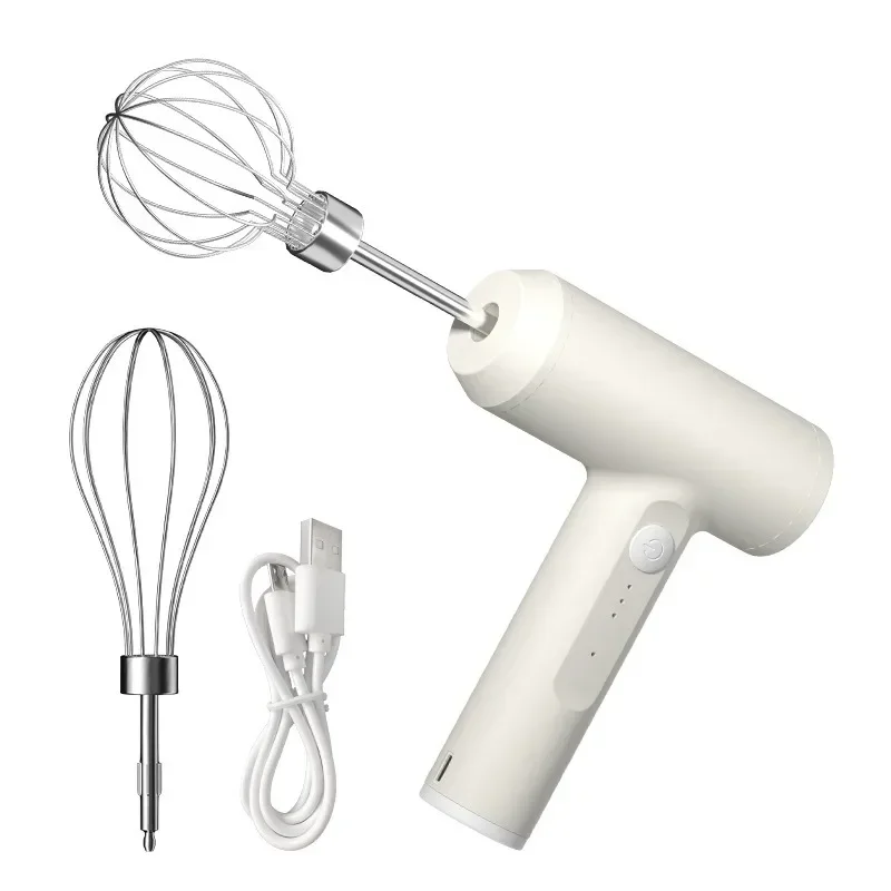 Batteur à oeufs électrique fouet alimentaire portable Rechargeable 3 vitesses batteur à oeufs pâte d
