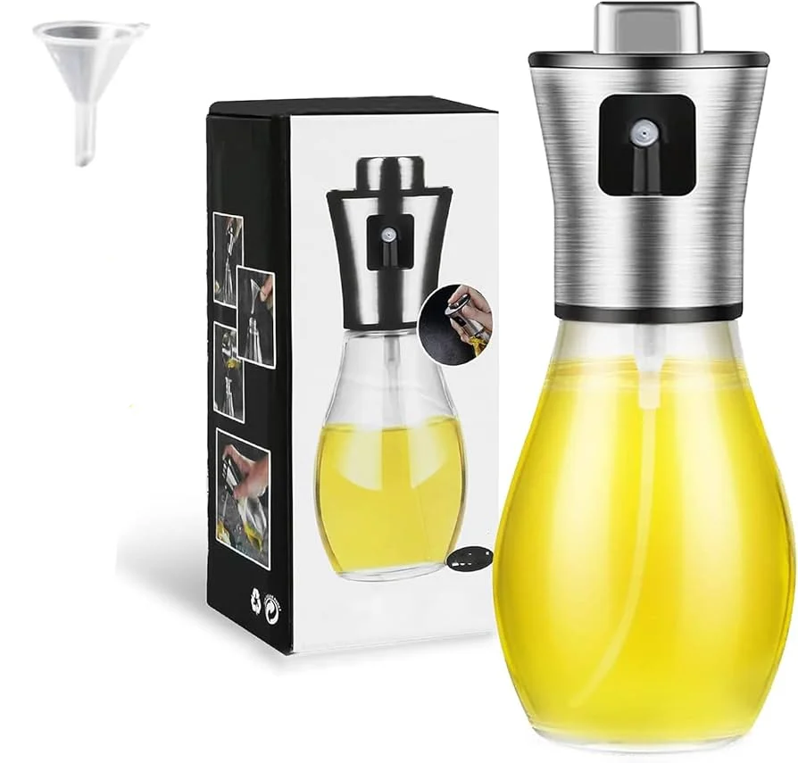 Pulvérisateur d'huile, flacon pulvérisateur d'huile extrêmement précis avec entonnoir, fabriqué en a