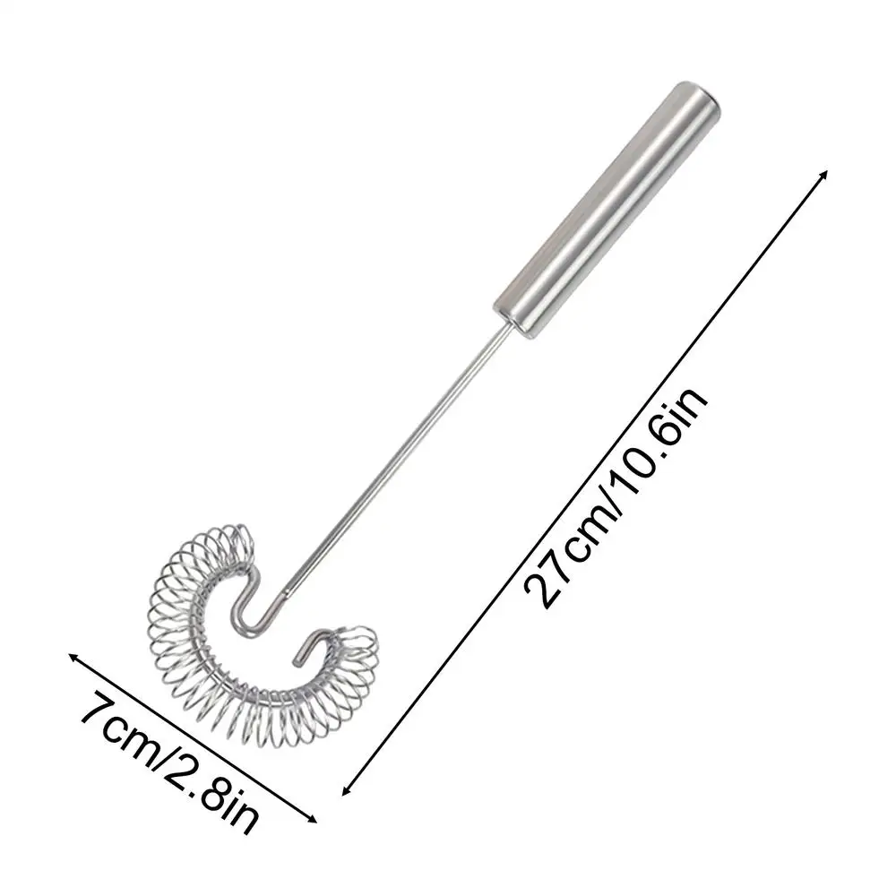 Fouet à spirale en acier inoxydable, batteur à œufs efficace et mélangeur, fouet à fil robuste pour