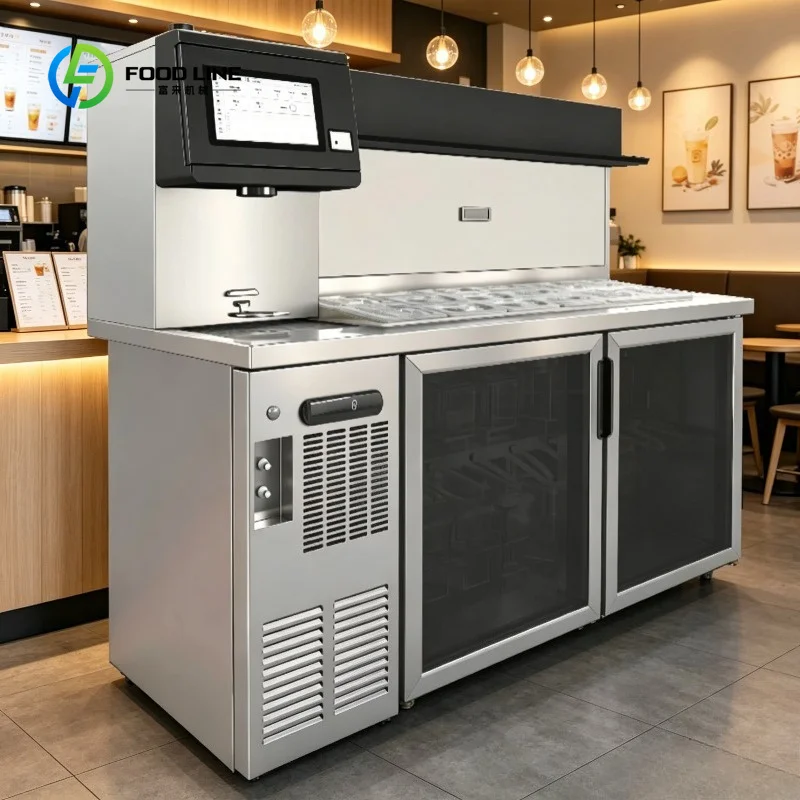 Machine à Bubble Tea Intelligente Entièrement Automatique 1100W Personnalisée pour Usine – Équipemen