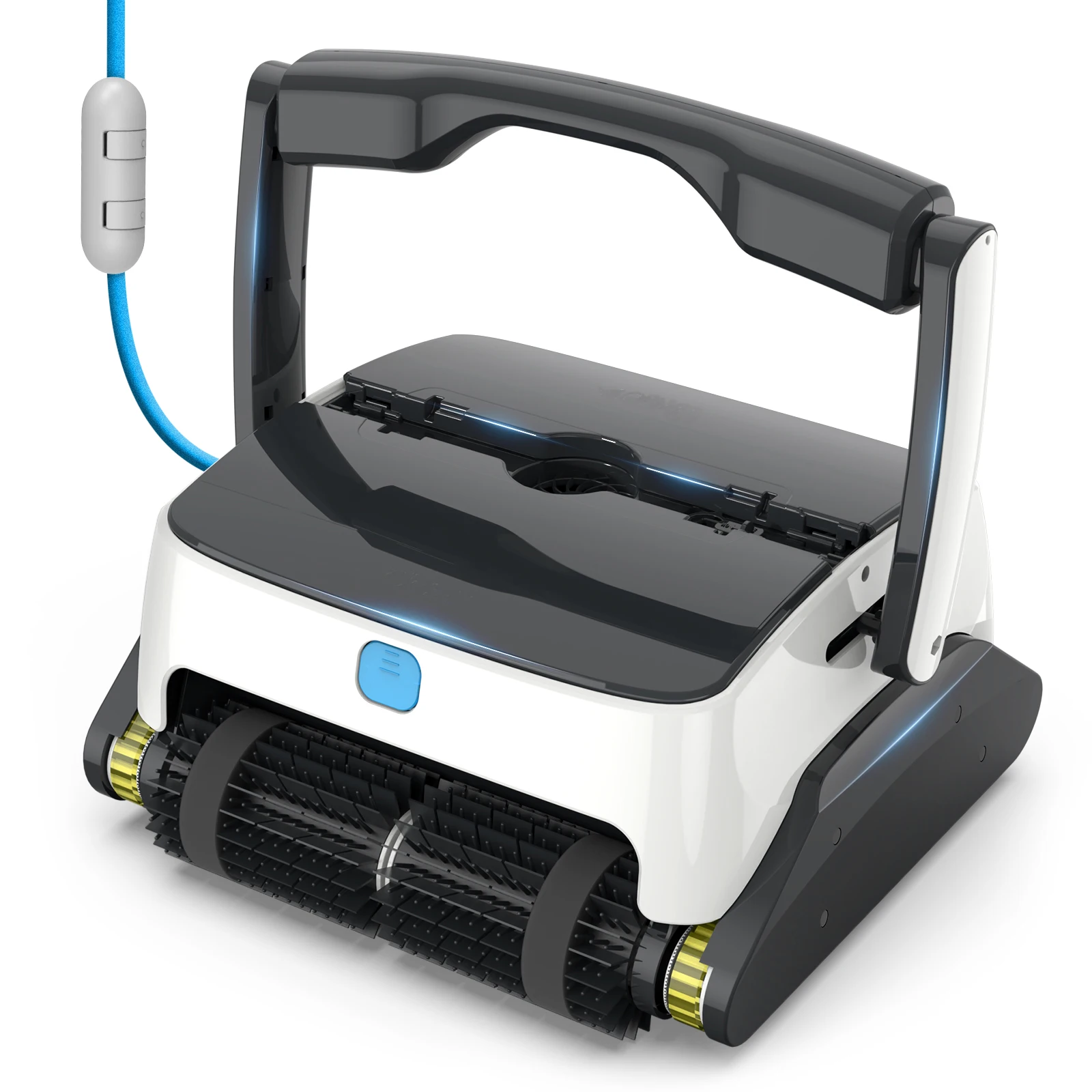Aspirateur Robot pour Piscine Murale, Balai à Récurer pour l'annulation, Câble Flottant de 15m, Haut