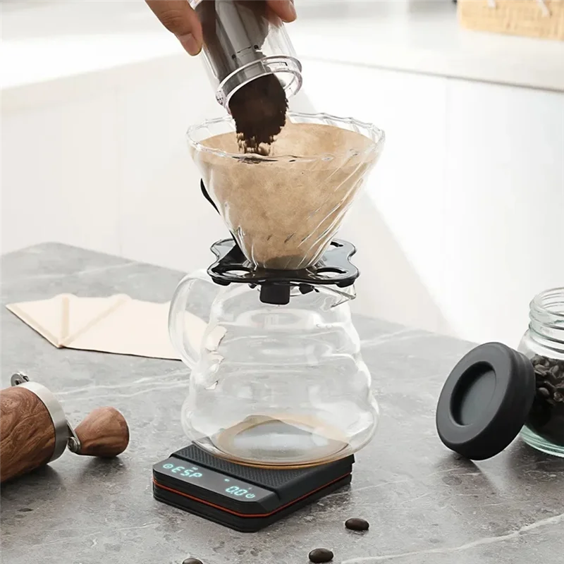 AFOURT-balise de cuisine Portable balance à café numérique 2Kg/0.1G précision Rechargeable avec minu