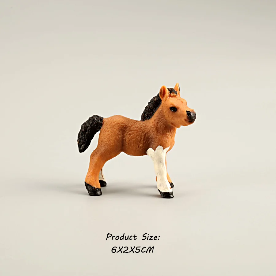 Figurines de chevaux classiques de collection, jouets de simulation, couleurs assorties, modèle de c