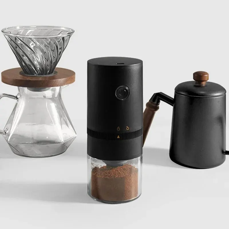 Collection AliExpress Moulin à café électrique portable de type C, noyau de meulage en céramique pro