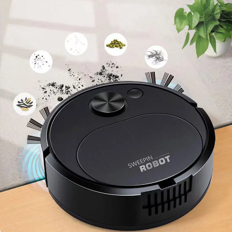 Nouveau Robot de balayage USB aspirateur vadrouille 3 en 1 intelligent sans fil 1500Pa traînant nett