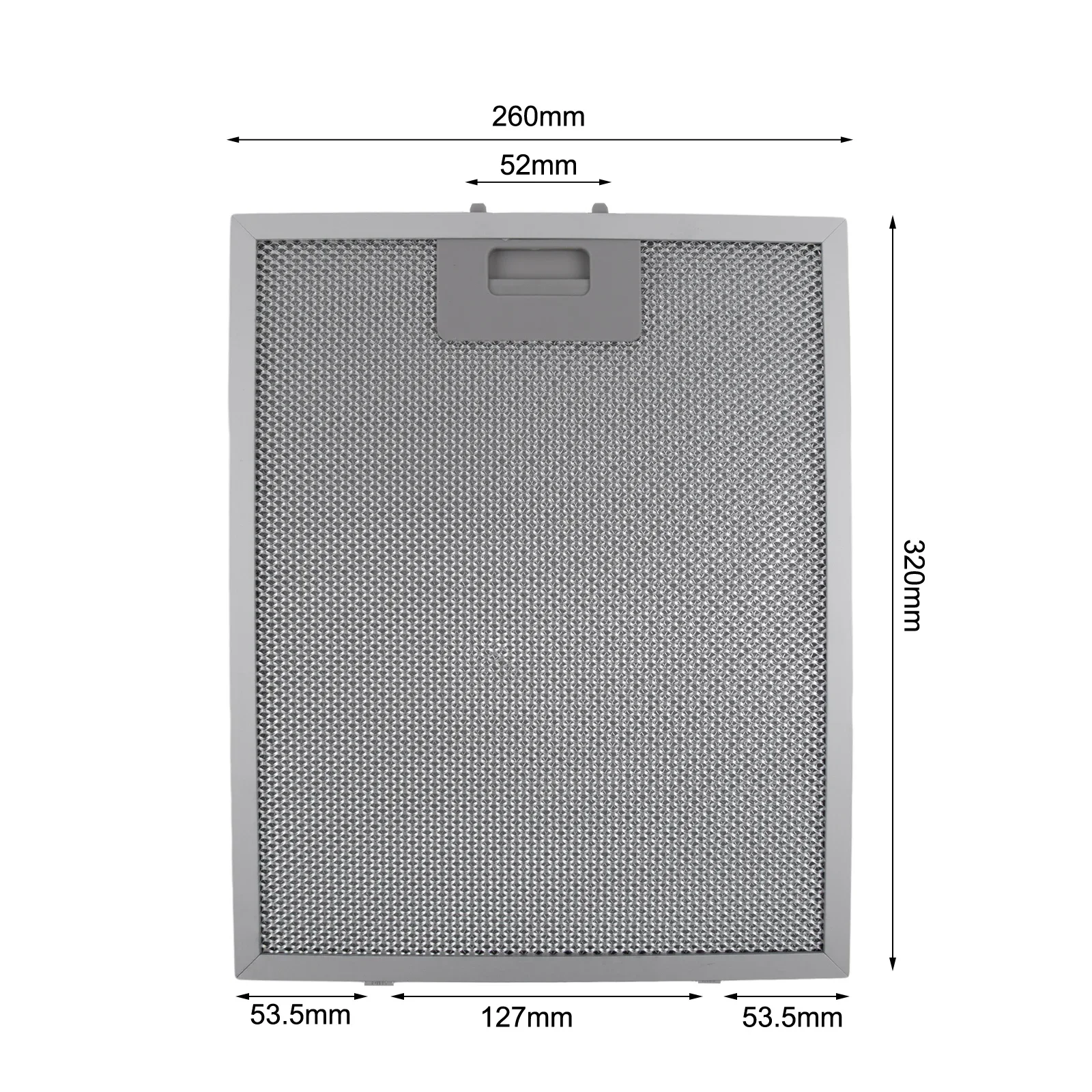 2 pièces filtres pour hotte de cuisine filtre de ventilation d'extracteur de maille métallique 320x2