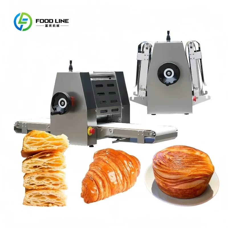 Laminateur à croissants à rouleaux personnalisé de petite taille, machine à pâte feuilletée, machine