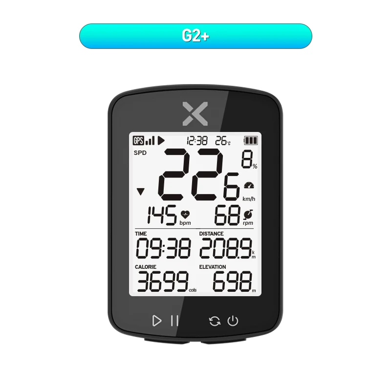 XOSS G2 Plus ordinateur de vélo sans fil GPS compteur de vitesse de cyclisme étanche ANT + Cadence v