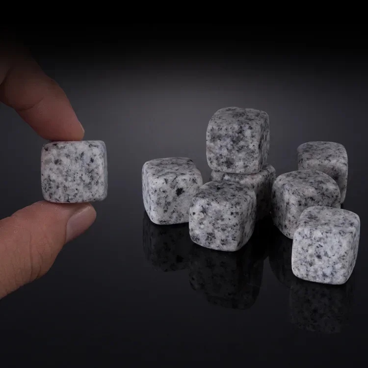 6 pièces pierres à Whisky soufflant glaçon refroidisseur réutilisable Whisky glace pierre Whisky roc