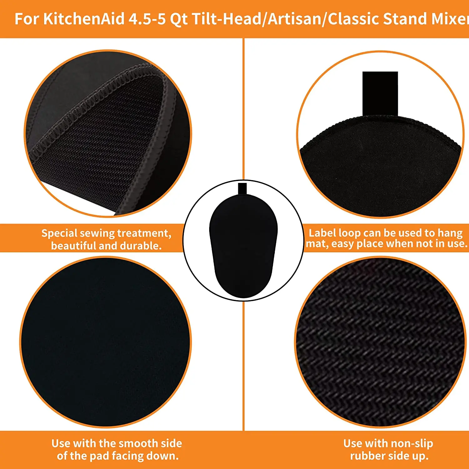 Tapis coulissant pour mélangeur Kitchenaid, tapis coulissant pour mélangeur sur socle, tapis couliss