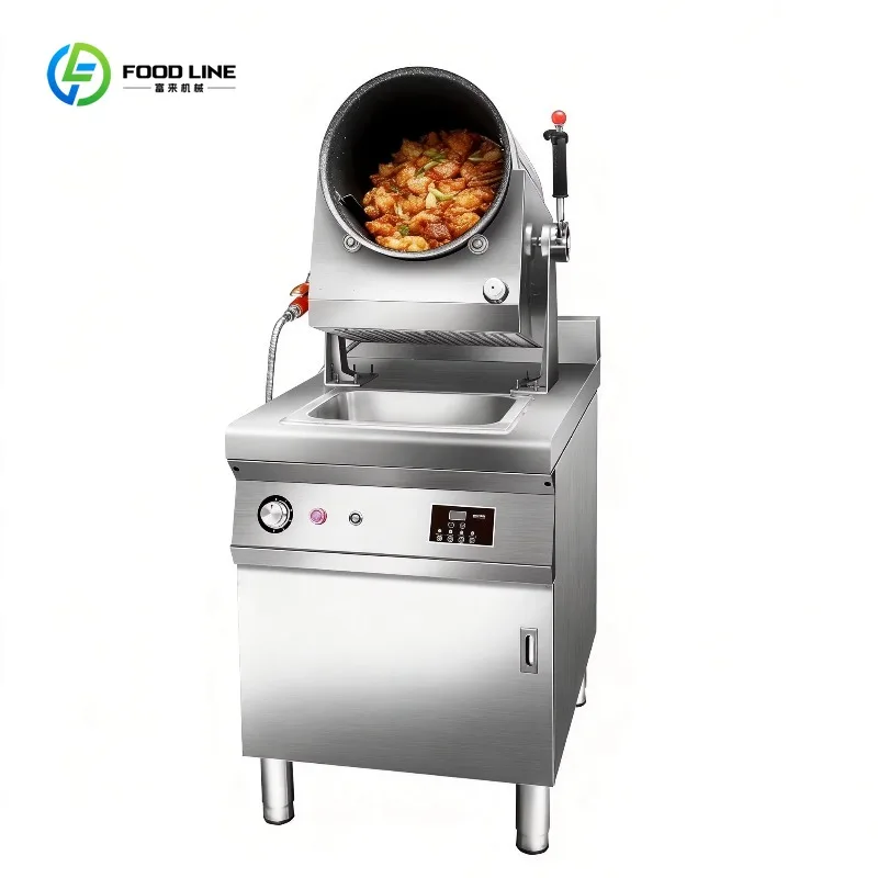 Station de cuisson automatique personnalisée pour la préparation de plats sautés, robot culinaire ré