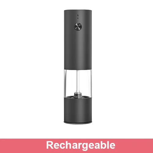 Moulin à poivre automatique, rechargeable par USB, grossièreté réglable, pour sel et poivre, pour la