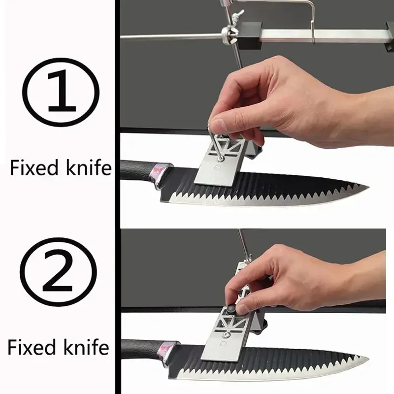 Affûteur de couteaux professionnel, pierre à aiguiser diamantée, Outils de cuisine