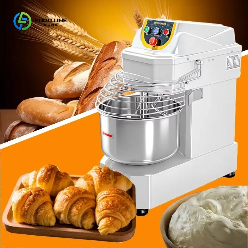 Mélangeur de pâte à pizza automatique à fonctionnement simple avec moteur en acier inoxydable, vites
