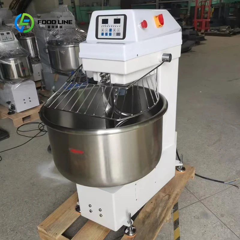 Nouveau mélangeur de farine de pâte en spirale personnalisé 50kg pour pétrin de pain de Pizza pour l