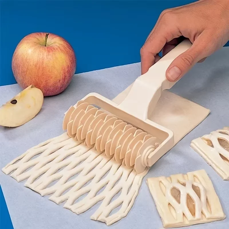 1 pièce, coupe-rouleau de treillis de pâtisserie, rouleau de coupe de pâte à tarte, outils de cuisin