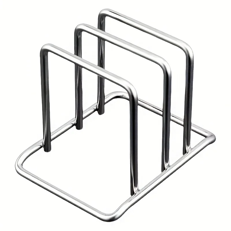 Couvercle de Pot en acier inoxydable peu encombrant et organisateur de planche à découper, support d