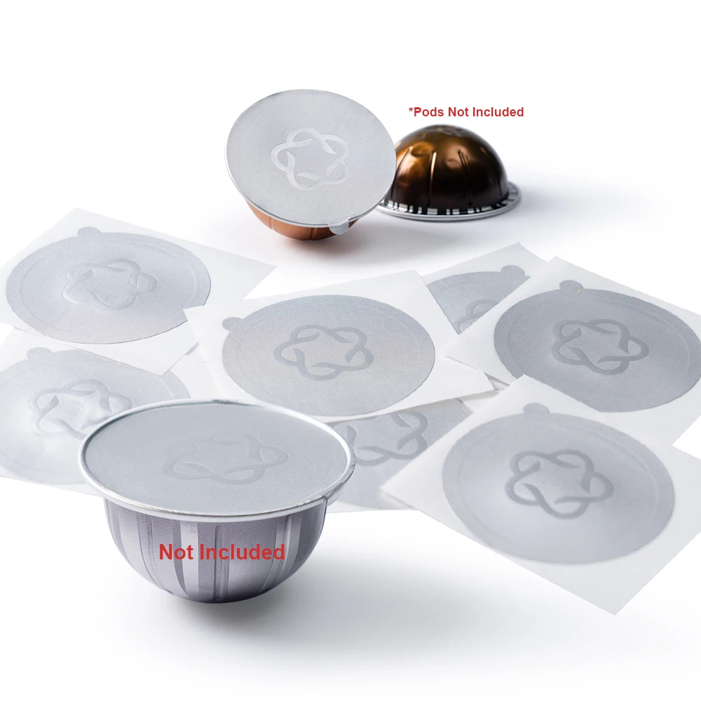 Icafilas jetable Nespresso Vertuo café Capsule joint feuilles d'aluminium crème café filtre couvercl