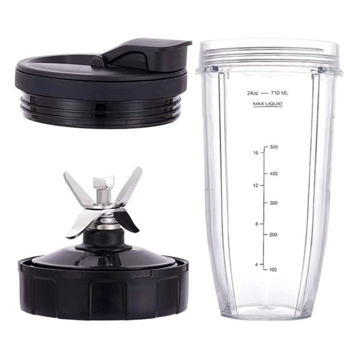 Pour les pièces de rechange Ninja Blender, 24Oz Cup 7 Fins Extracteur Lame, pour Nutri Ninja Auto IQ
