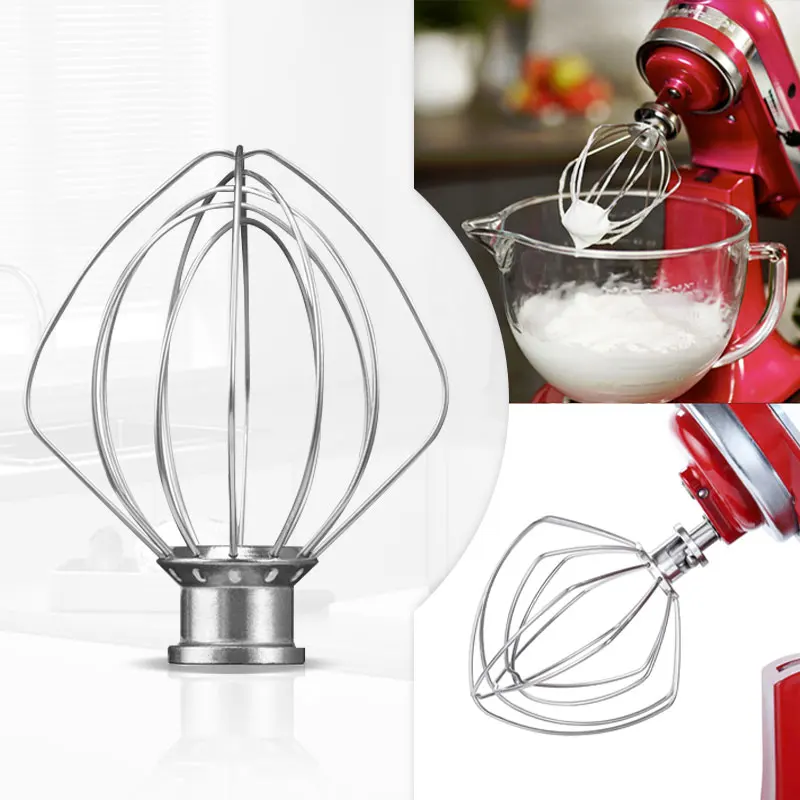 Fouet Électrique en Fil d'Acier Inoxydable, Accessoire de Cuisine pour Centre Commercial, KitchenAid