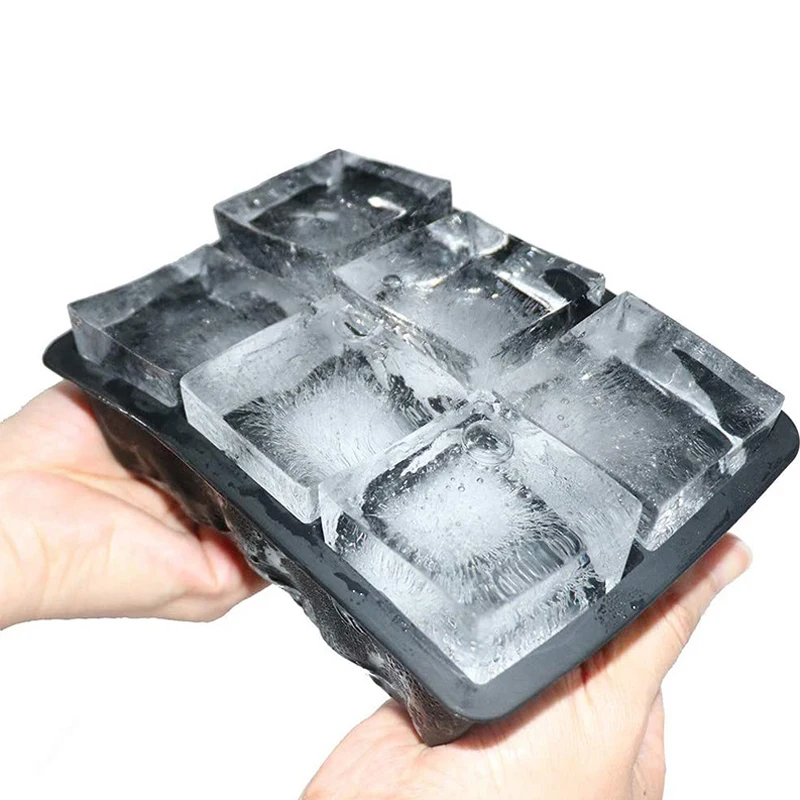 4/6/8/15 grille grand plateau à glace moule boîte grand Silicone de qualité alimentaire glaçon plate