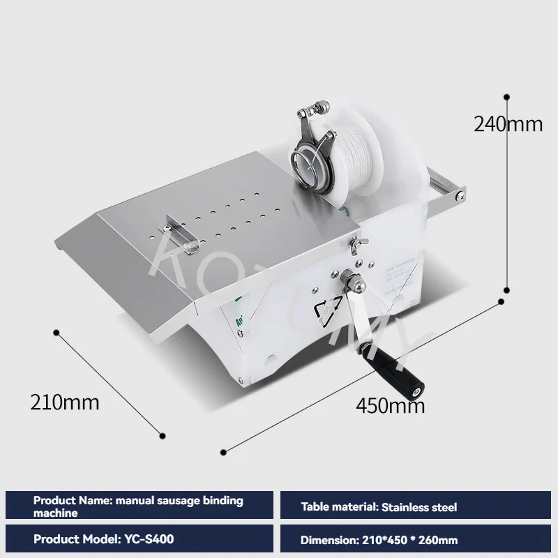 Machine électrique manuelle de torsion de saucisses, 220V, noueur, outils de Salami ménagers commerc