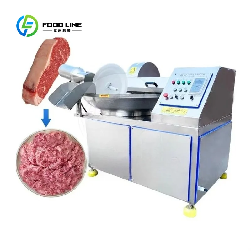 Hachoir alimentaire de qualité industrielle, coupe-viande à grande capacité 60 kg avec modèle sous v