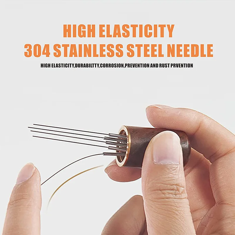 Agitateur de poudre à expresso en acier inoxydable, distributeur de doseur de café, niveleur, outils