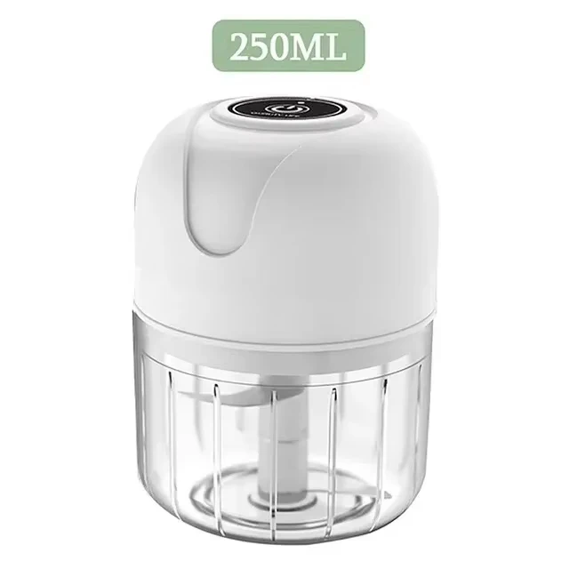 Hachoir à viande électrique 250ML, hachoir à ail, presse-ail rotative, machine à couper les légumes