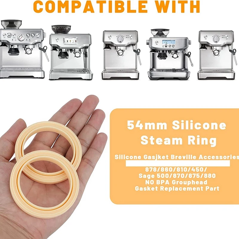 Anneau Vapeur en Silicone, Joint de Tête de Groupe de 54mm, Pièces pour Machine à Expresso Breville