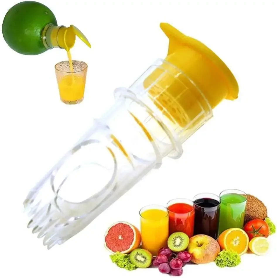 Presse-agrumes manuel en plastique, Mini presse-citron, presse-Orange, extracteur de jus facile, con