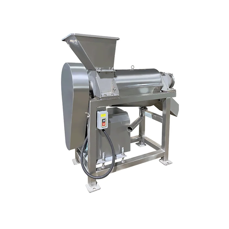 Extracteur de jus robuste 800 kg/h, système d'éjection automatique de pulpe à double tarière pour lé