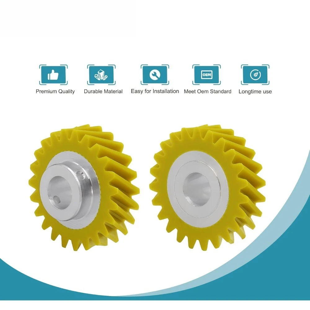 Engrenage à vis sans fin pour mélangeur KitchenAid, pièces de rechange, 2 pièces, W10112253
