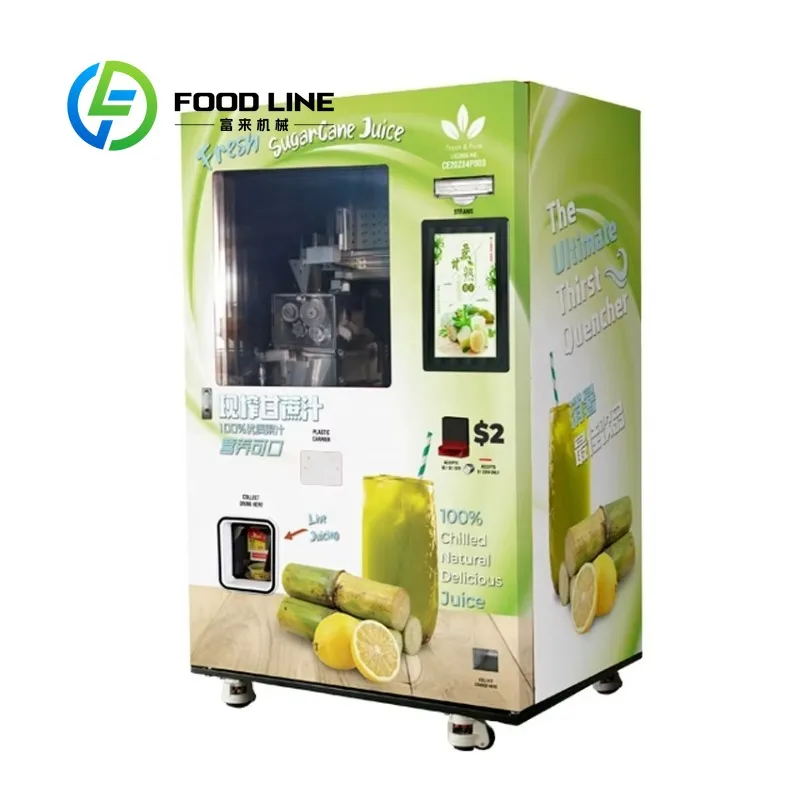 Distributeur automatique de jus – Presse-agrumes multi-fruits (orange, pomme, carotte) – Connecté en
