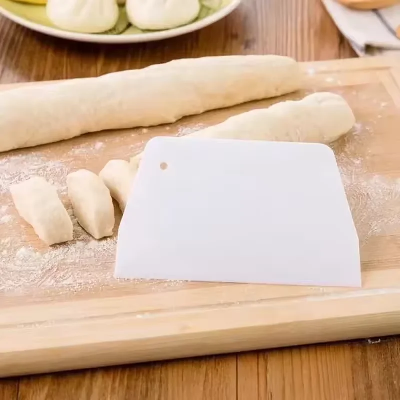Coupe-pâte multifonctionnel et racloir à bol pour pâte à pain, fondant, gâteau, crème, spatule, déco