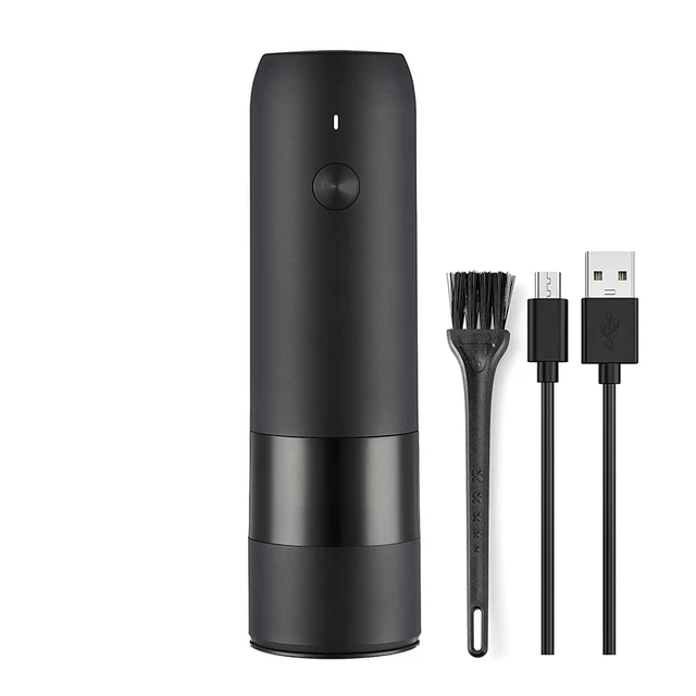 Moulin Électrique USB Automatique Mi pour Poivre, Sel et Épices – Bouteilles d'Assaisonnement Domest