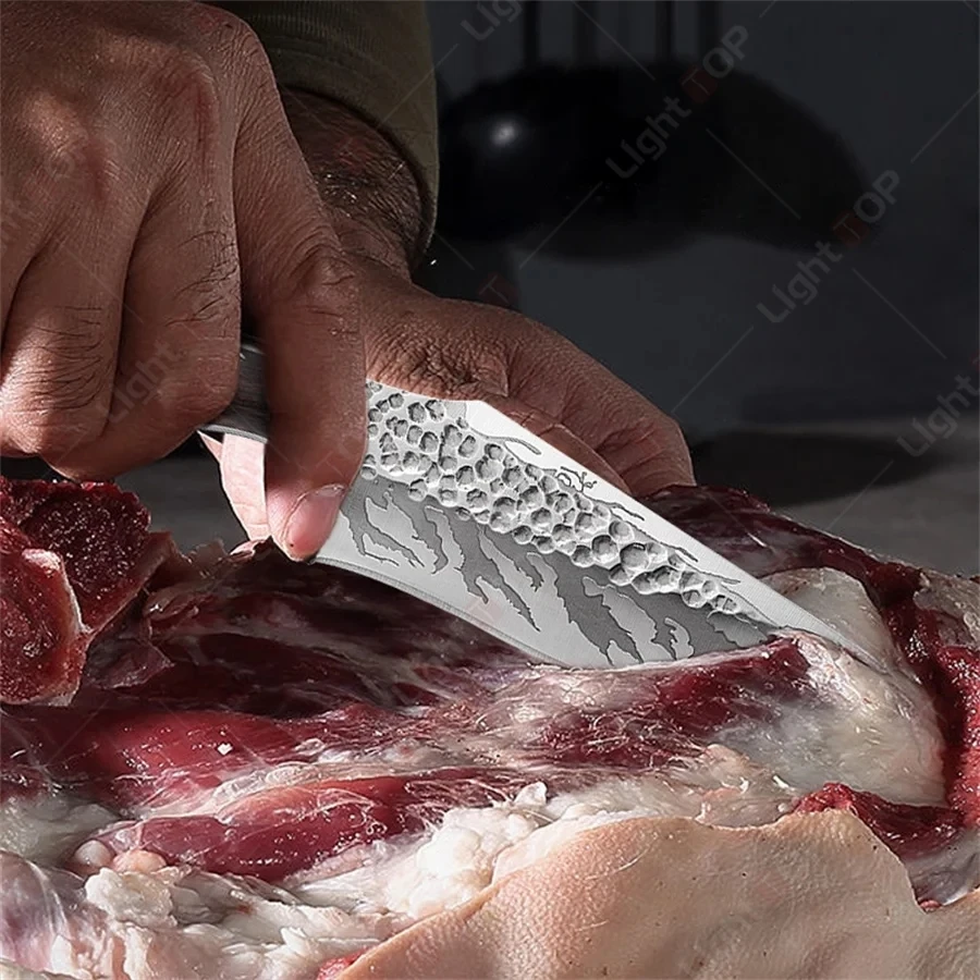 Couteau de cuisine couteau de Chef en acier inoxydable couperet à viande couteau de boucher couteau