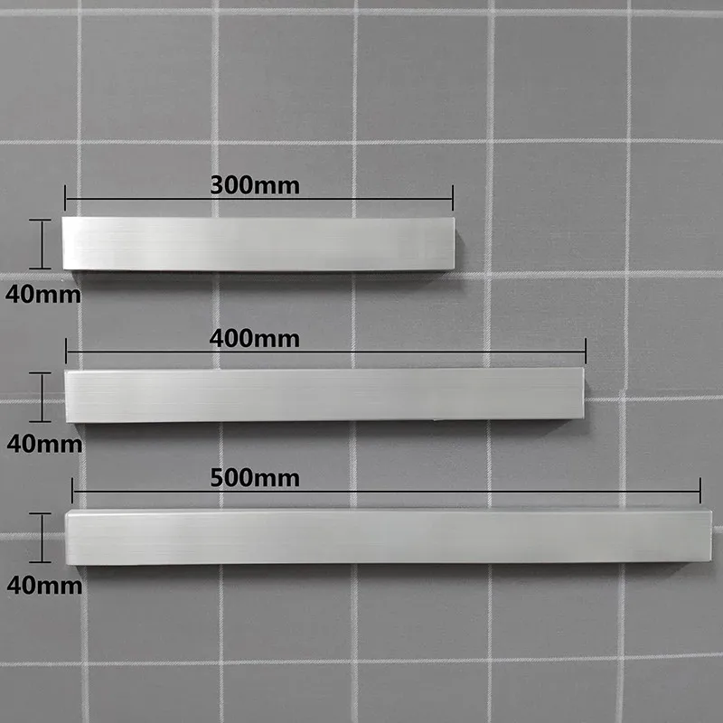 Support de couteaux en acier inoxydable, organisateur de bande, porte-couteau magnétique puissant, s