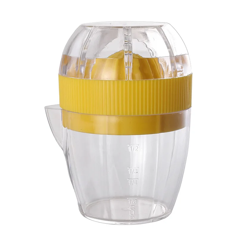 Presse-citron manuel en plastique avec couvercle, presse-citron, tasse d'orange, presse-agrumes avec
