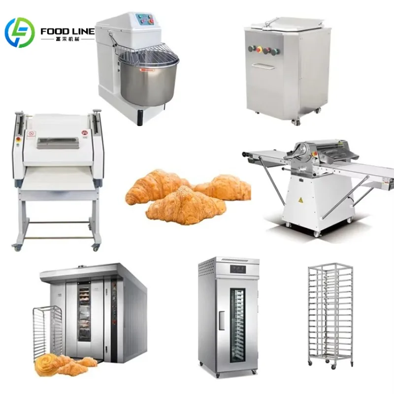 Ligne de production de pain avec contrôle intelligent PLC, ligne de traitement complète, équipement