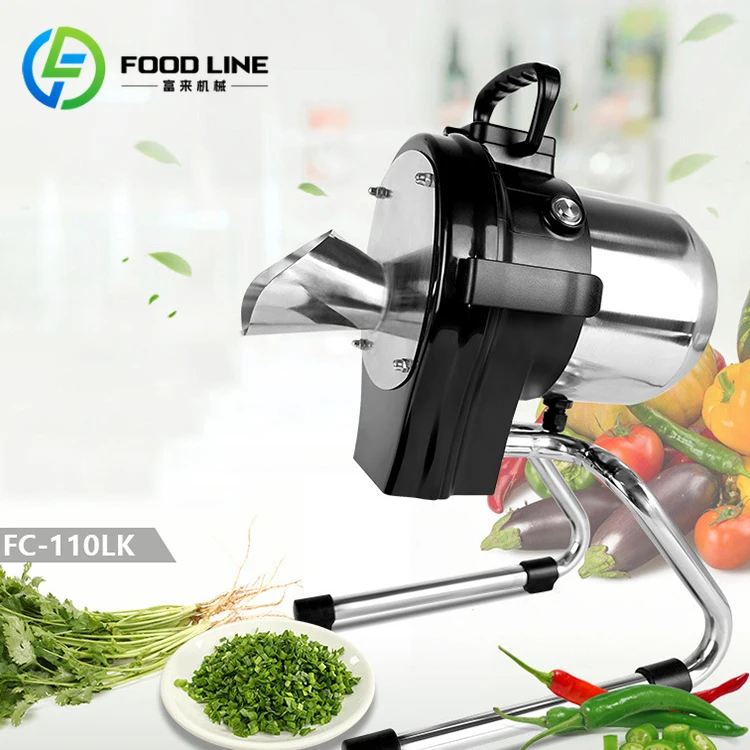 Petite machine de hachoir à oignon vert, machine de découpe de poireau et d'oignon à ressort